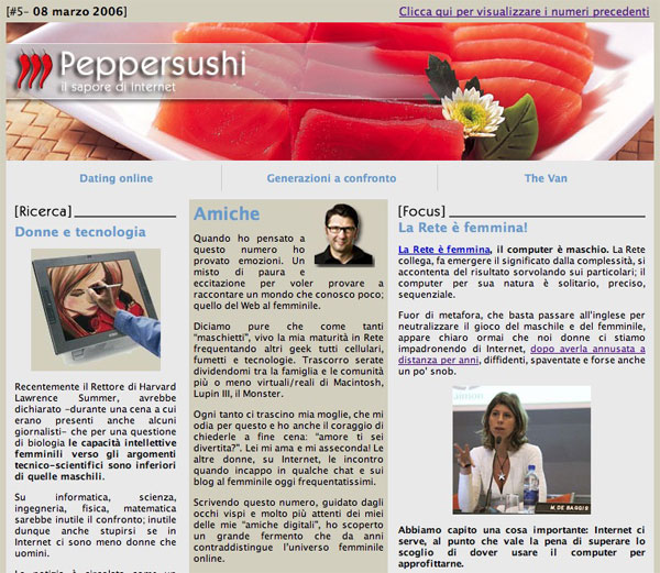 Leggi la Peppersushi, fa bene alla pelle! :-) Leggi la Peppersushi, fa bene alla pelle! :-)